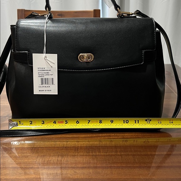 Cavalli Class Large Black Tatiana Satchel & Shoulder Bag NWT - Picture 4 of 5